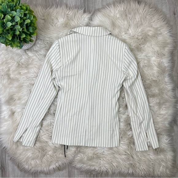 Topshop Pinstripe Corset‎ Blazer - Picture 2 of 8